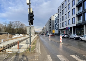 remontowanym odcinku Północnej
