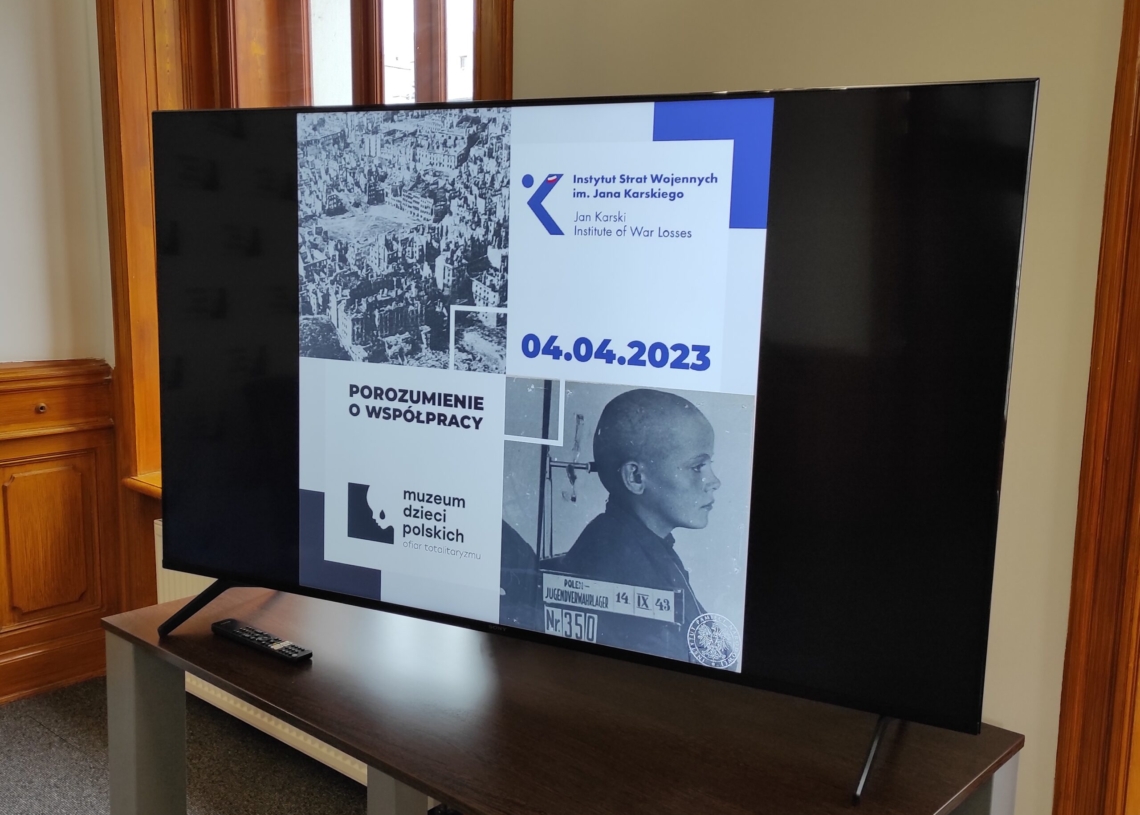 Porozumienie Muzeum Dzieci Polskich – ofiar totalitaryzmu z Instytutem Strat Wojennych im. Jana Karskiego