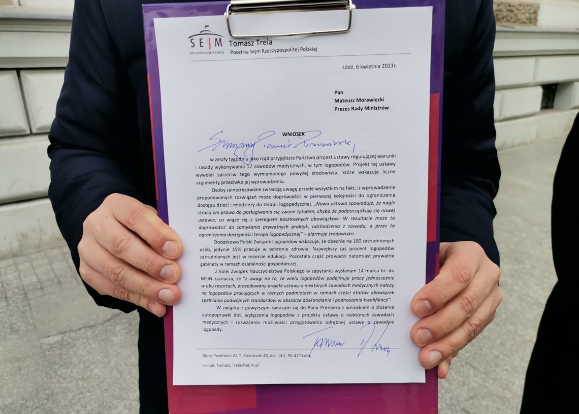 Ustawa regulująca zawody medyczne ma objąć logopedów. Według Lewicy to chybiony pomysł