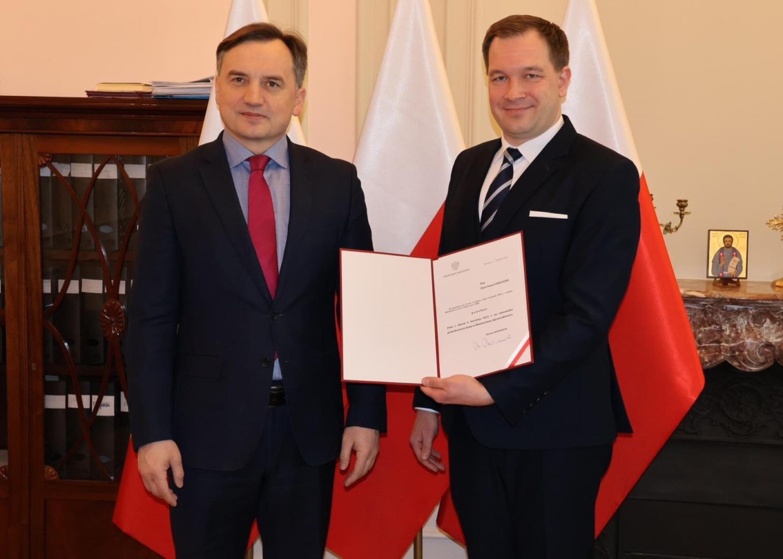 Piotr Cieplucha nowym wiceministrem sprawiedliwości