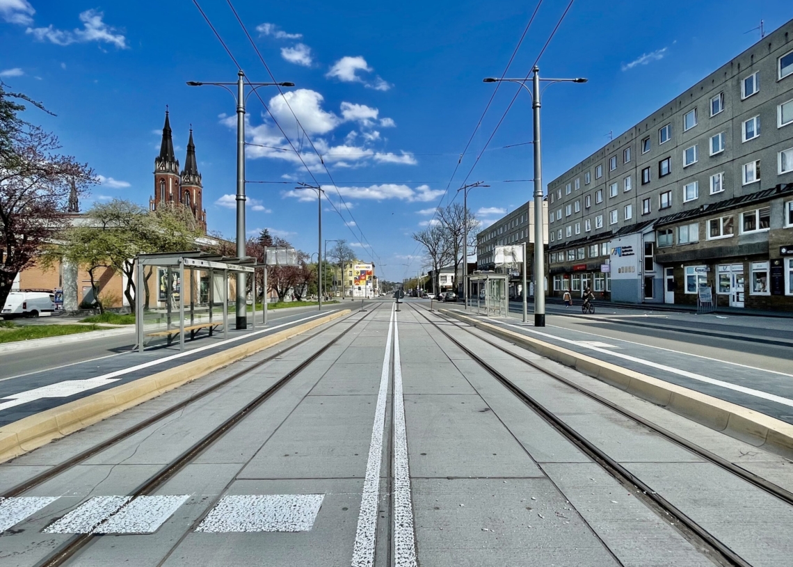 Modernizacja trasy tramwajowej w Pabianicach. Jak postępują prace? [ZDJĘCIA]