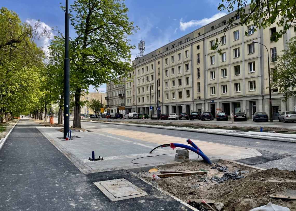 Modernizacja Północnej. 25 kwietnia drogowcy zajmą południową nitkę, a kierowcy pojadą bliżej parku [ZDJĘCIA + WIDEO]