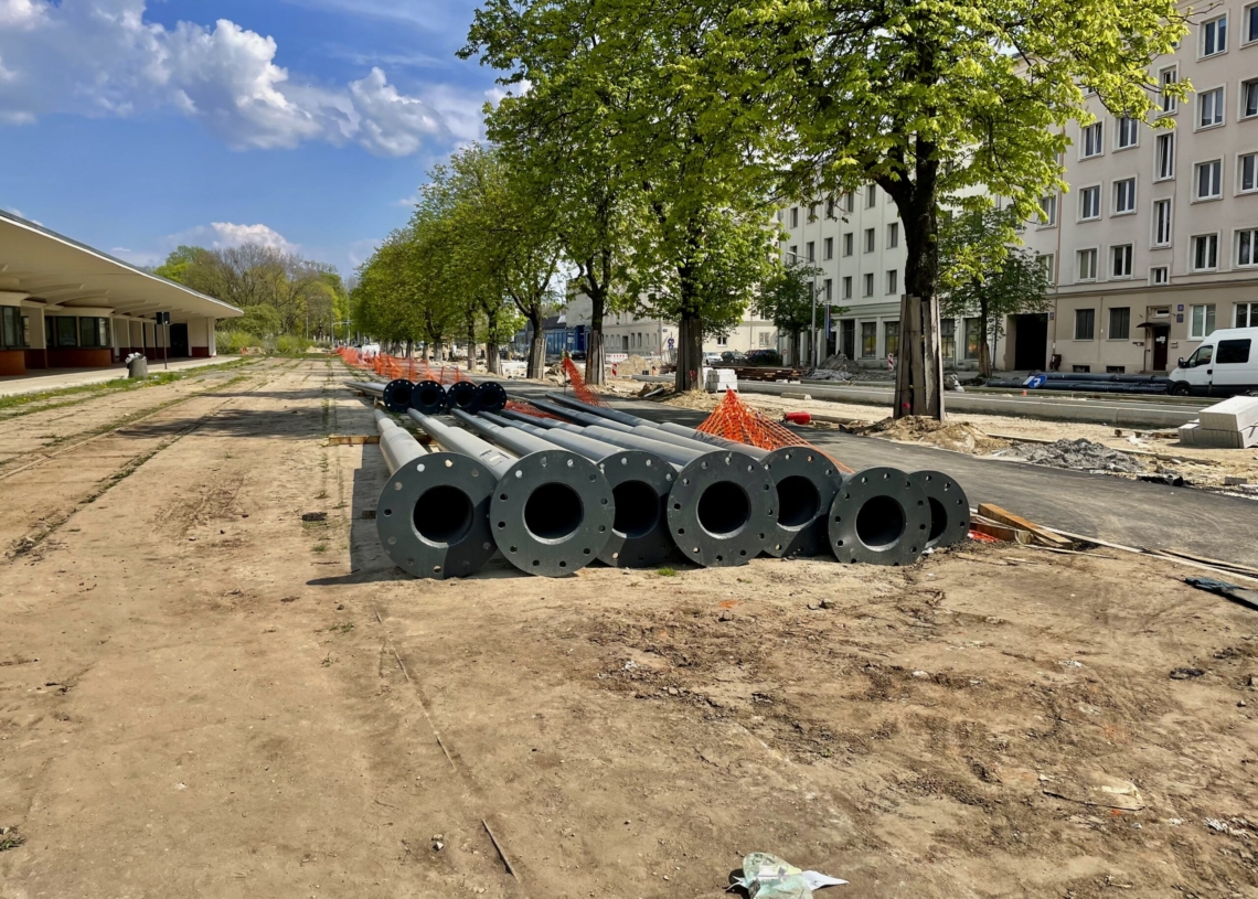 Modernizacja Północnej. 25 kwietnia drogowcy zajmą południową nitkę, a kierowcy pojadą bliżej parku [ZDJĘCIA + WIDEO]