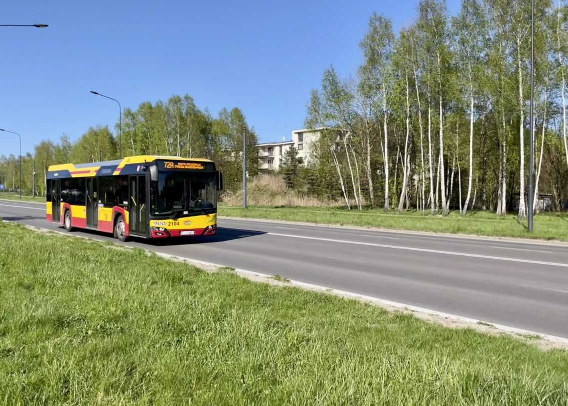 Od jutra linie autobusowe 72A i 72B wracają na Bednarską