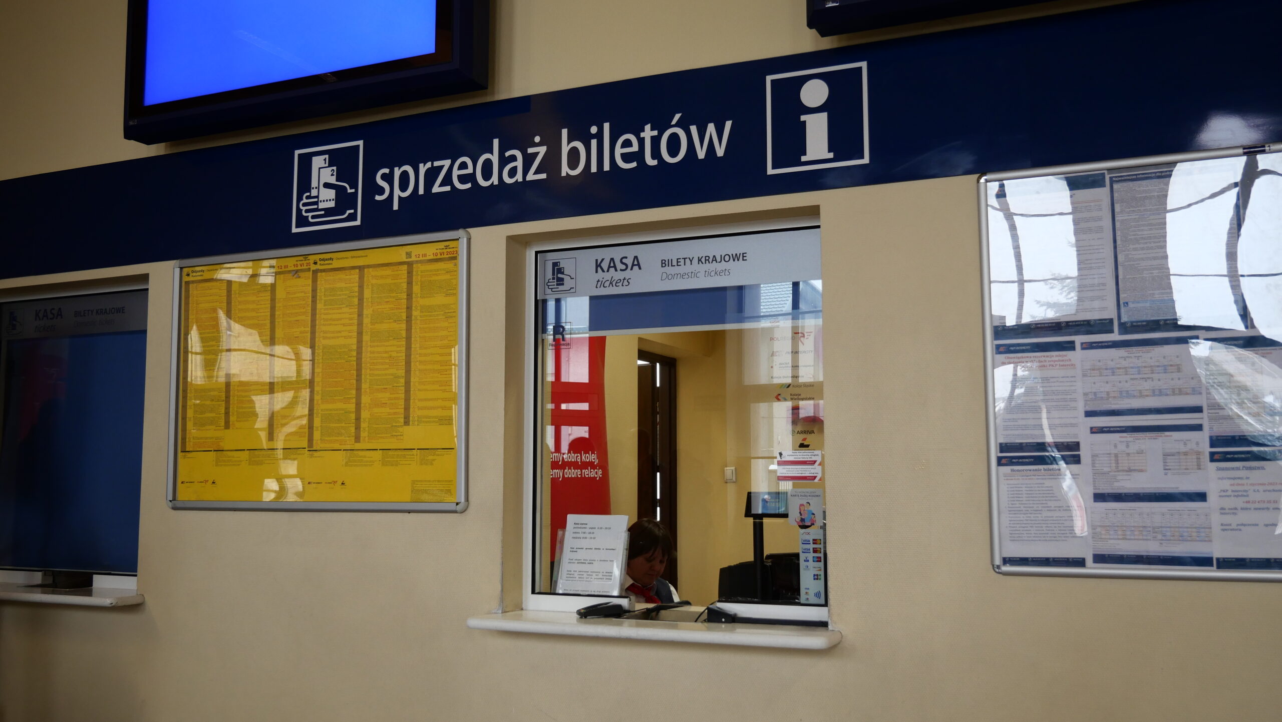 Kasa biletowa - PKP. Dworzec Radomsko