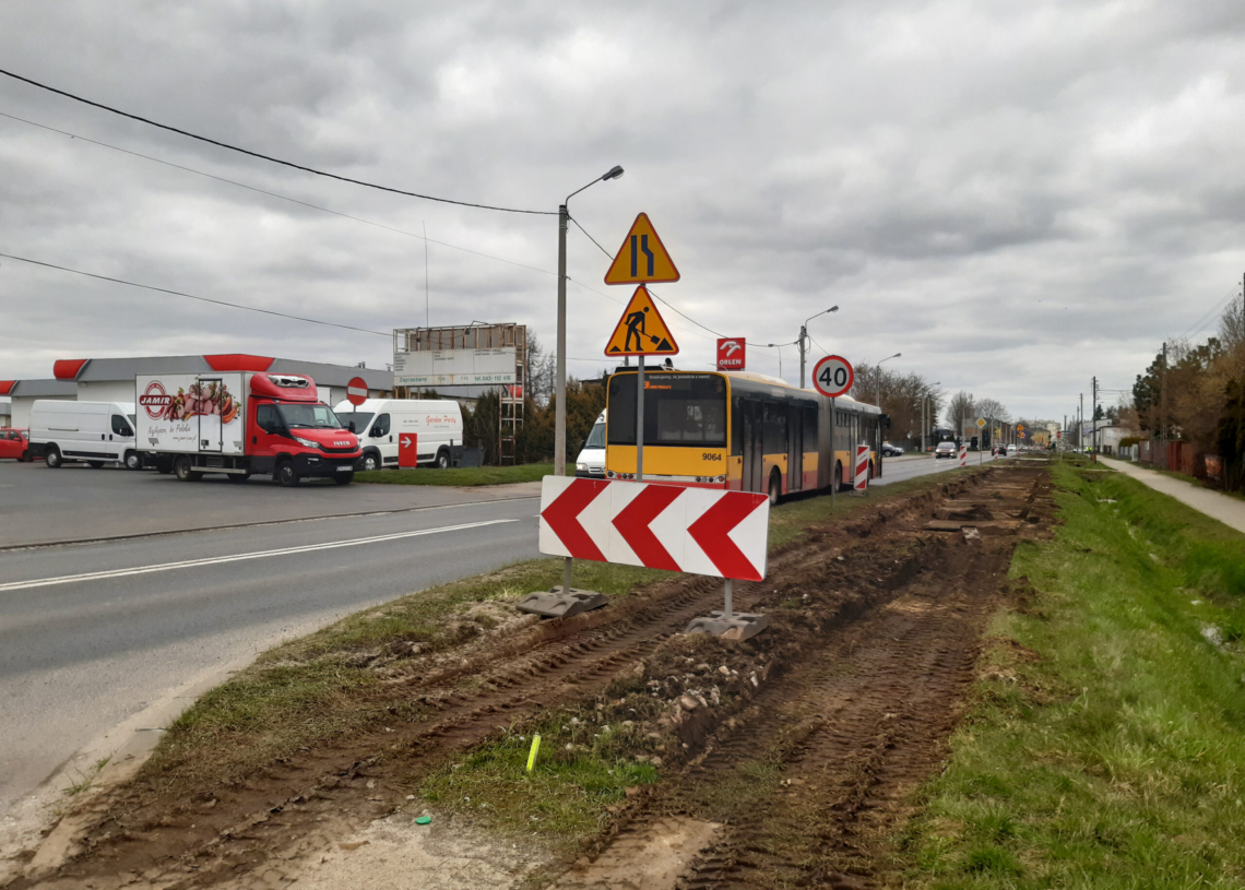 Modernizacja trasy tramwajowej do Konstantynowa ma się zakończyć na obu odcinkach pod koniec 2023 r.