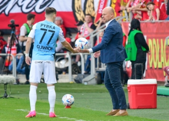 Widzew Łódź - Piast Gliwice. Janusz Niedźwiedź