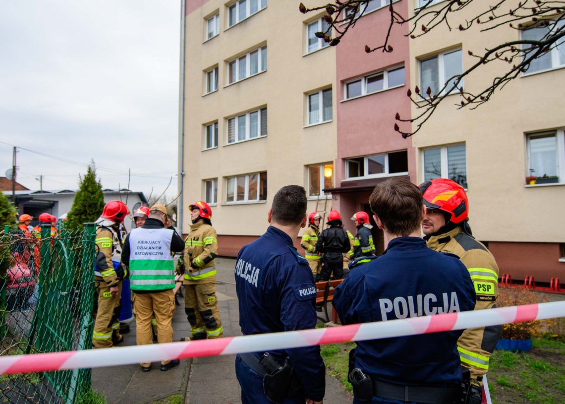 Wybuch pieca w Strykowie