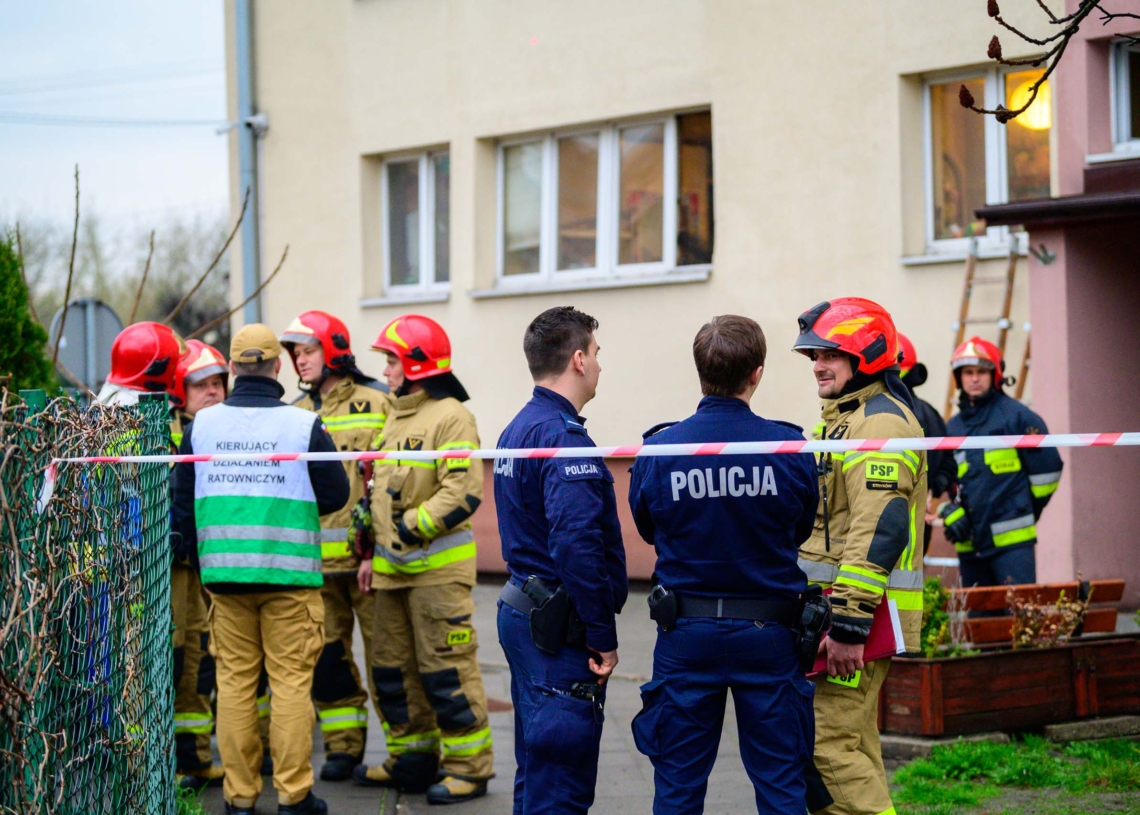 Wybuch pieca w Strykowie