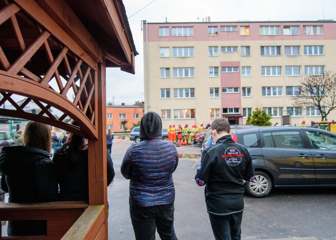 Wybuch pieca w Strykowie