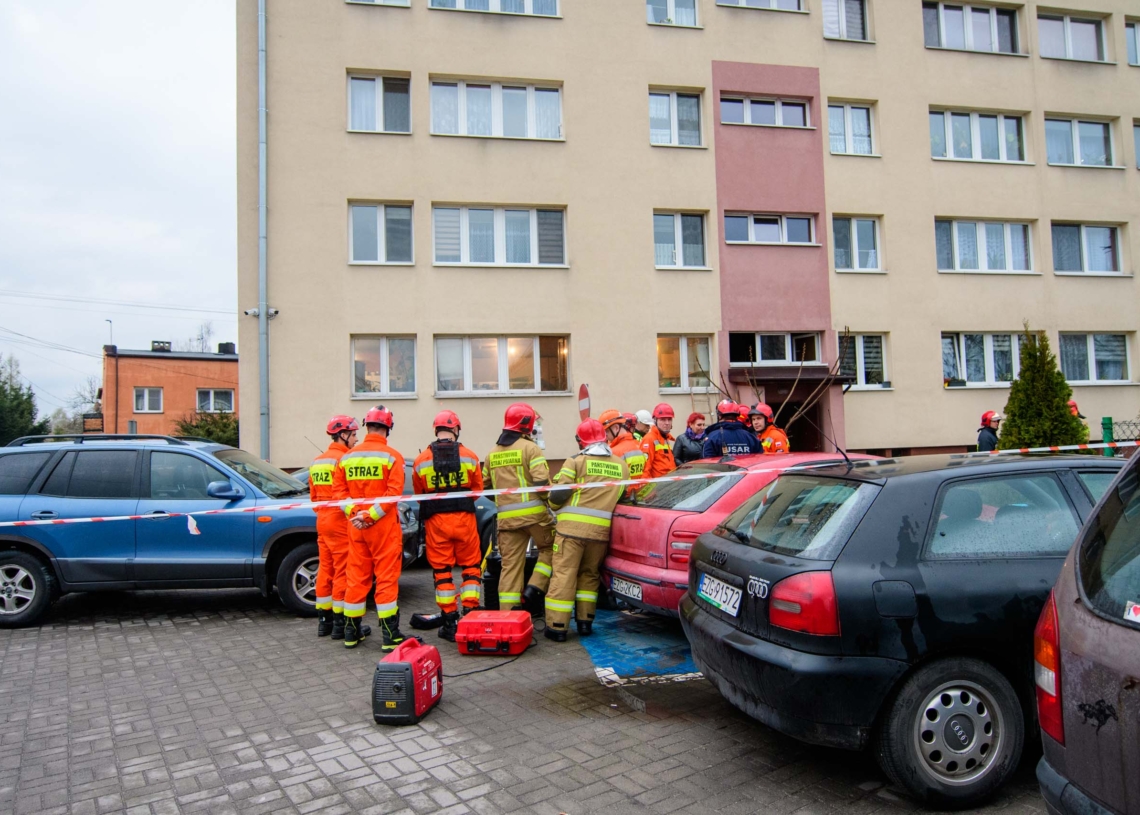 Wybuch pieca w Strykowie