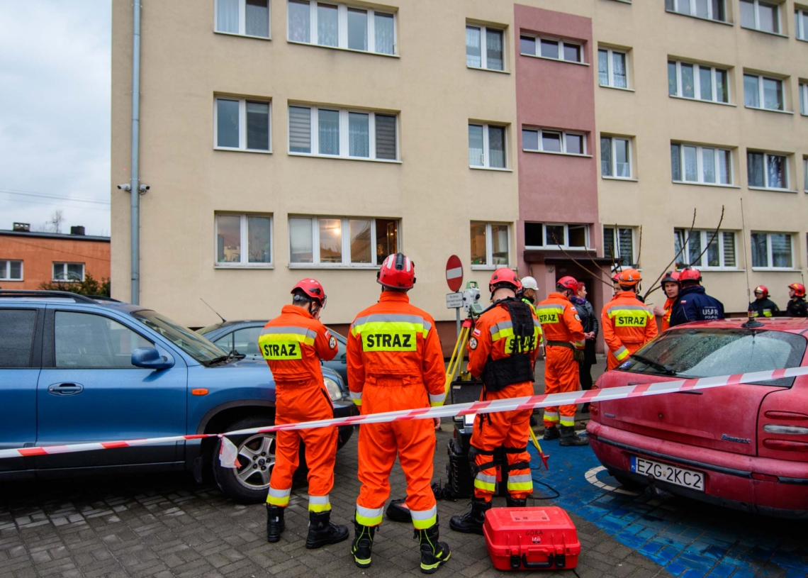 Wybuch pieca w Strykowie