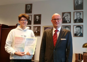 Uczestnik programu „Zdolny uczeń - świetny student” laureatem krajowych eliminacji Konkursu dla Młodych Naukowców