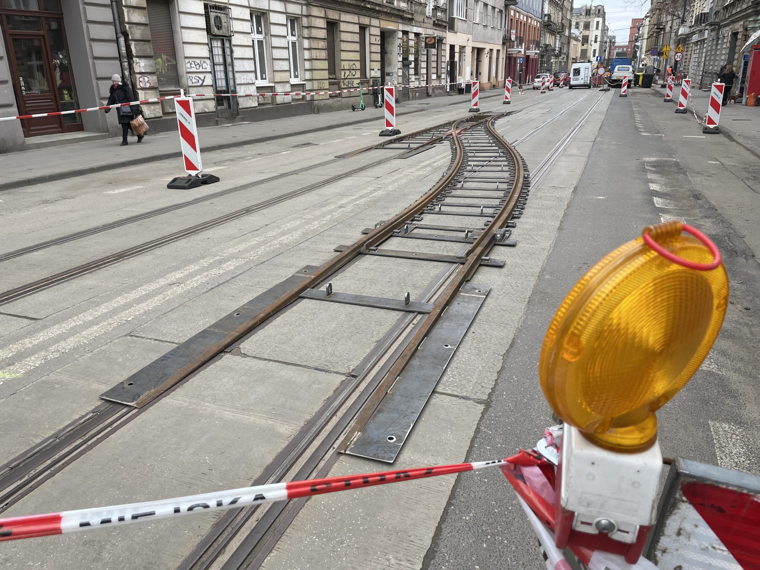 zatrzymanie tramwajów linii 15