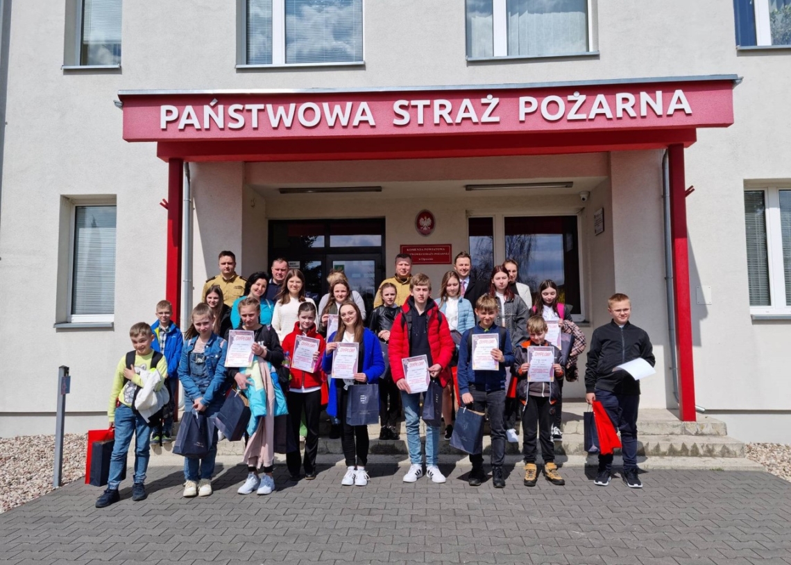 Młodzież Zapobiega Pożarom - eliminacje powiatowe w Opocznie