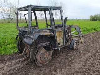 Pożar gospodarstwa w powiecie wieluńskim