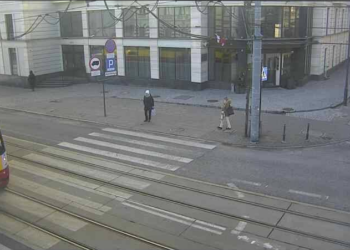Zatrzymanie ruchu tramwajów na Piotrkowskiej w Łodzi