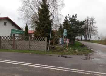 Skrzyżowanie grozy koło Aleksandrowa
