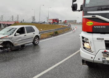 Wypadek na A1 pod Strykowem