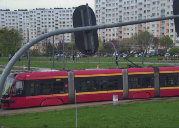 Zatrzymanie ruchu tramwajów na Rondzie Inwalidów