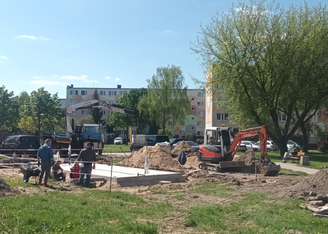 W Skierniewicach trwa budowa tężni solankowej za 300 tys. zł