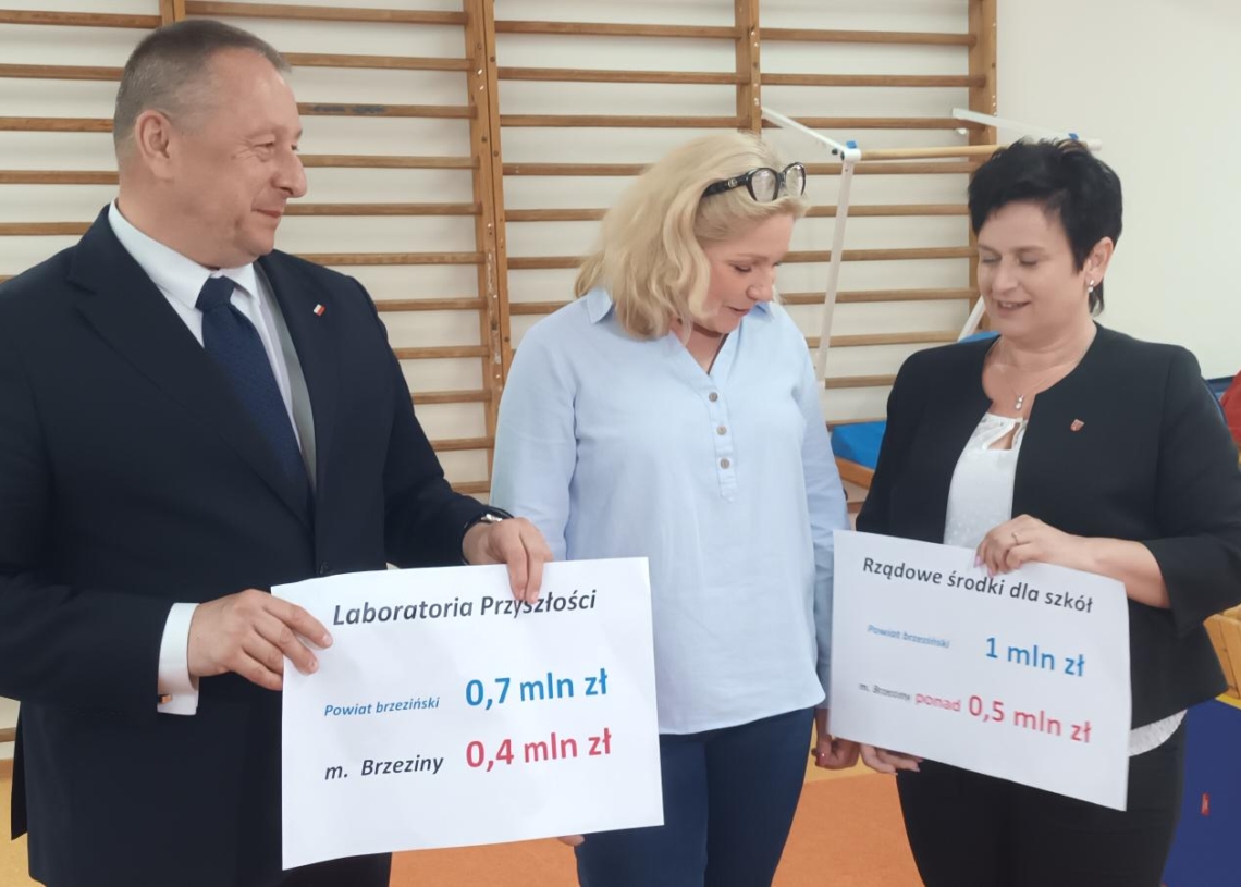 "Laboratoria przyszłości". 1 mln zł dla jednej z brzezińskich szkół
