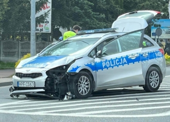 kolizja radiowozu