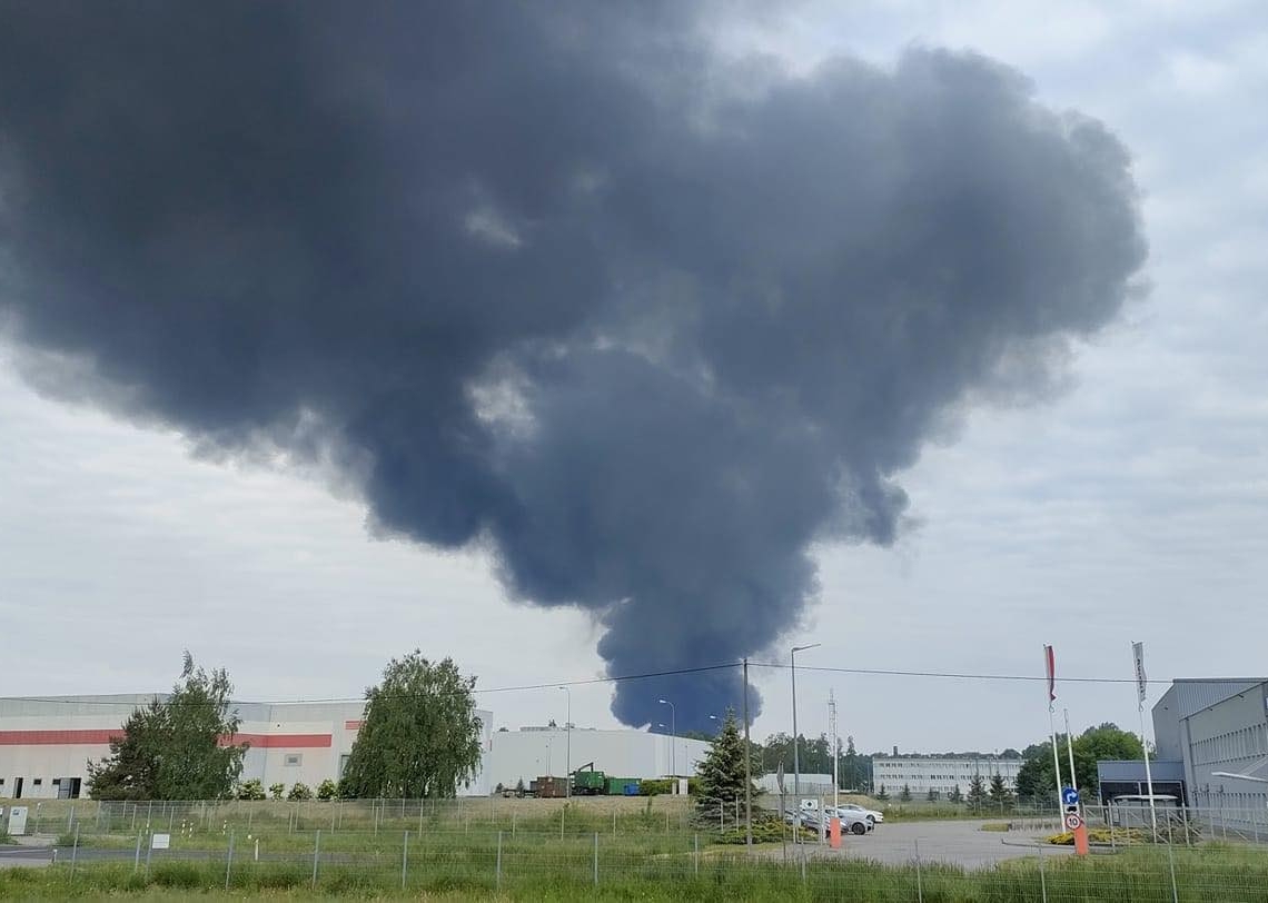 Pożar w kutnowskim zakładzie