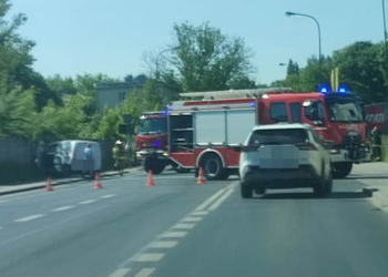 Wypadek na Wólczańskiej w Łodzi