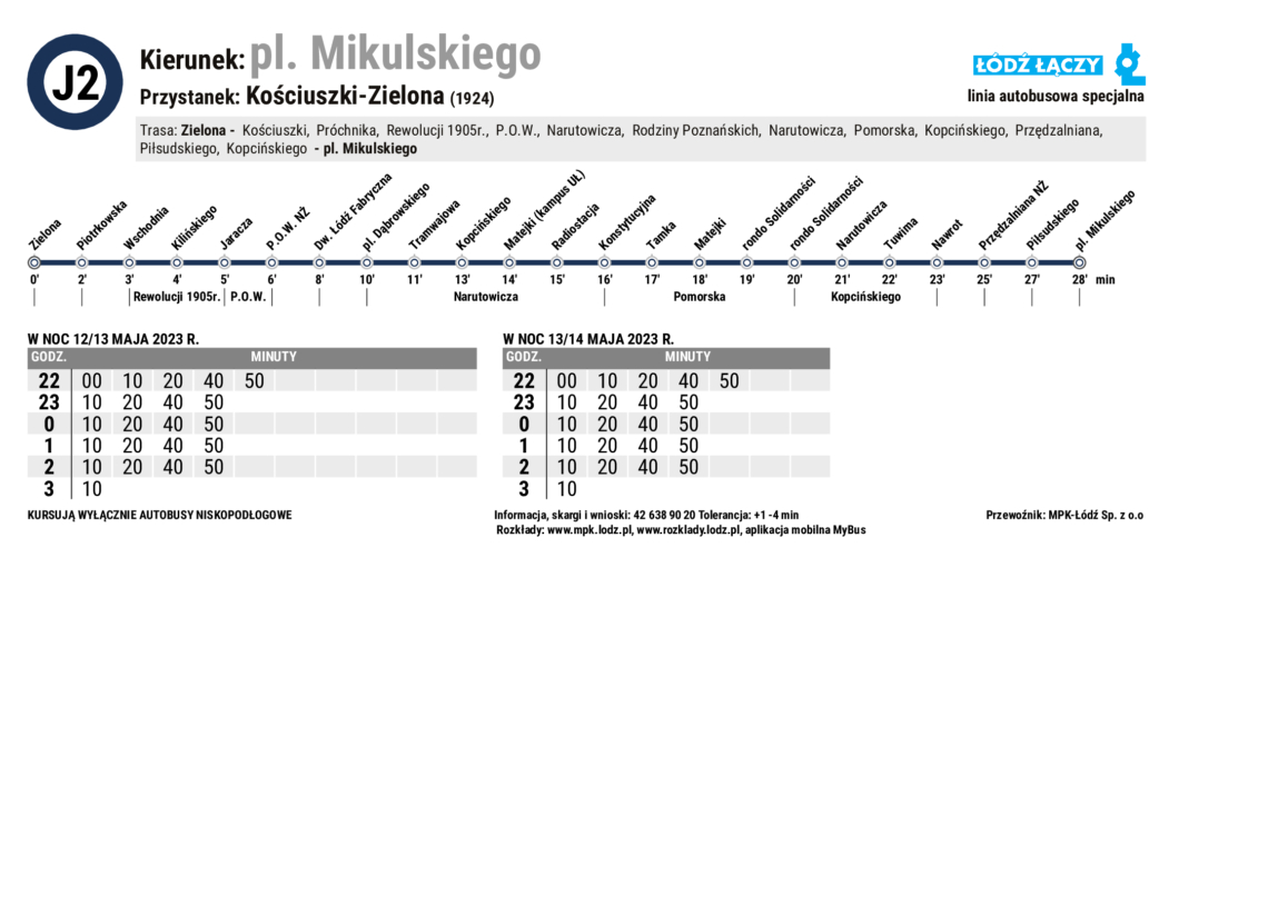 W piątkowe popołudnie zaczną kursować linie specjalne na Juwenalia