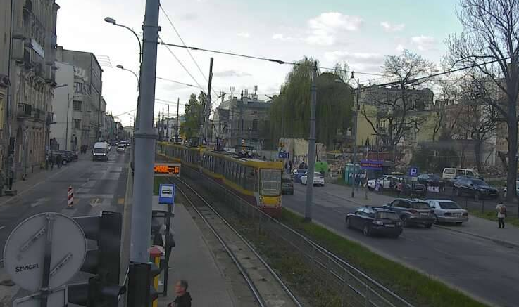 zatrzymanie ruchu tramwajów na Zachodniej