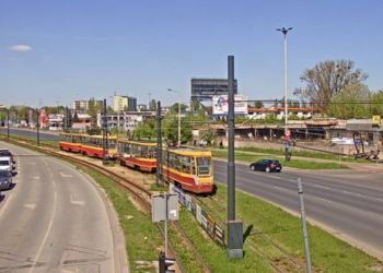 zatrzymanie ruchu tramwajów na Włókniarzy