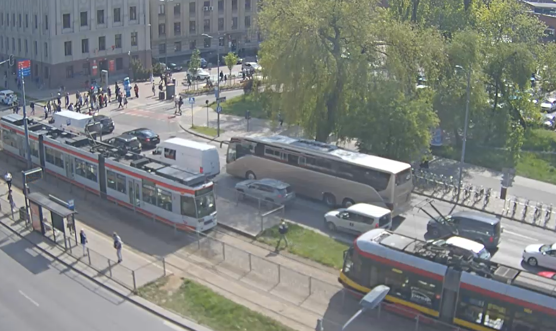 zatrzymanie ruchu tramwajów na Zachodniej