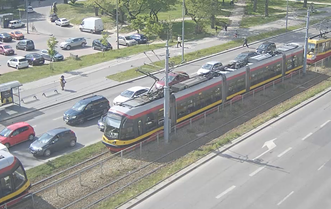 zatrzymanie ruchu tramwajów na Zachodniej
