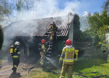 pożar w Bronisławowie