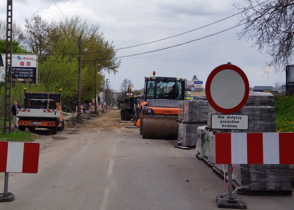 Remont Krasickiego w Radomsku. Prace na pierwszym odcinku dobiegają końca