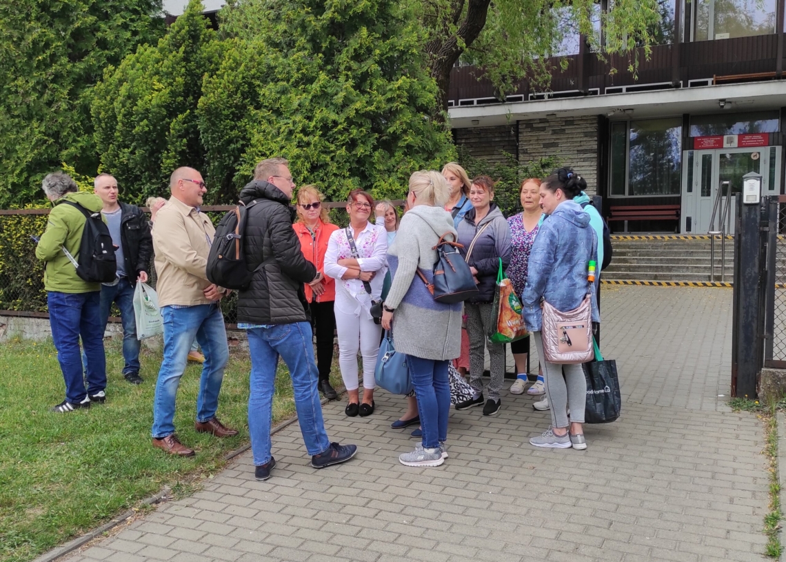Protest pracowników DPS "Włókniarz" w Łodzi