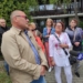 Protest pracowników DPS "Włókniarz" w Łodzi. Domagają się podwyżek 5 Protest pracowników DPS "Włókniarz" w Łodzi