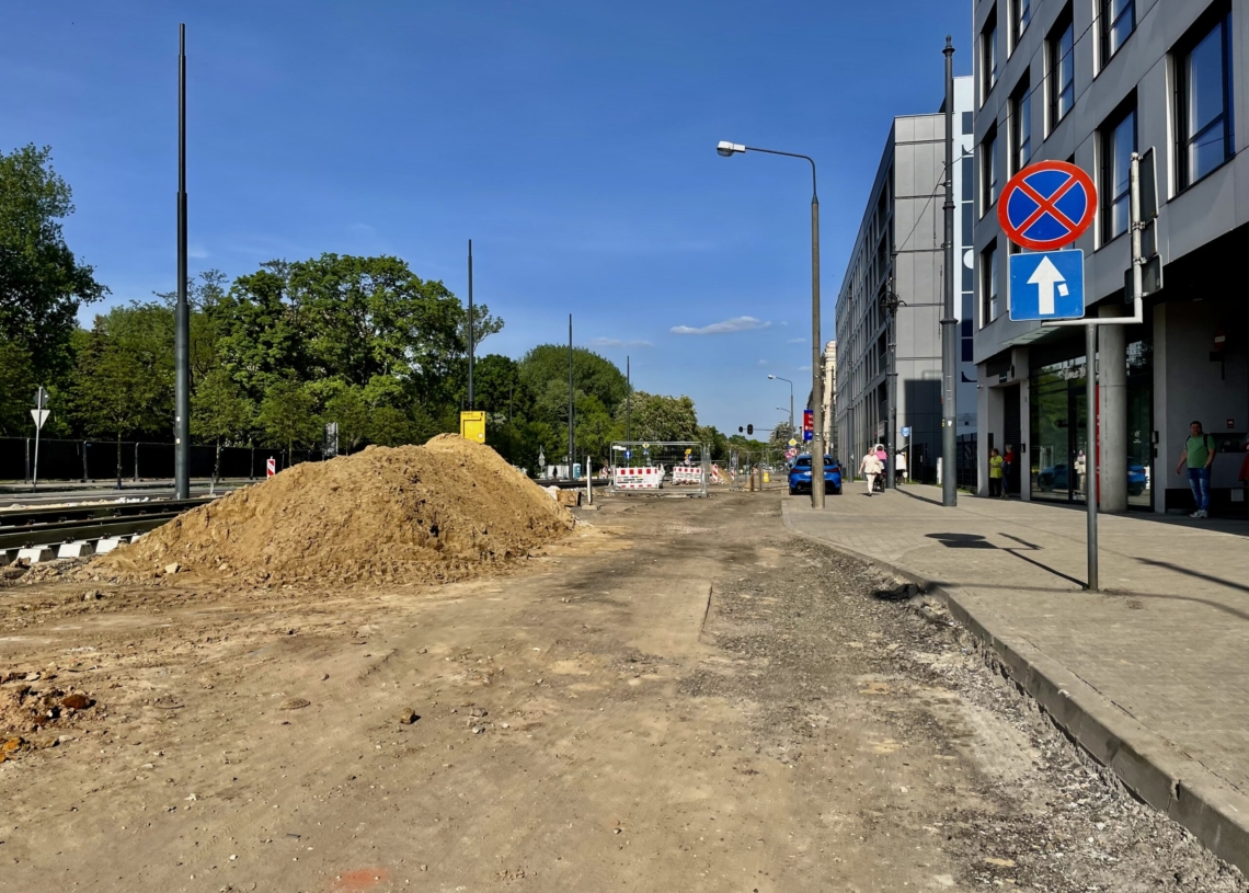 Modernizacja Północnej. Postęp prac od strony skrzyżowania z Franciszkańską i Kilińskiego [ZDJĘCIA + WIDEO]