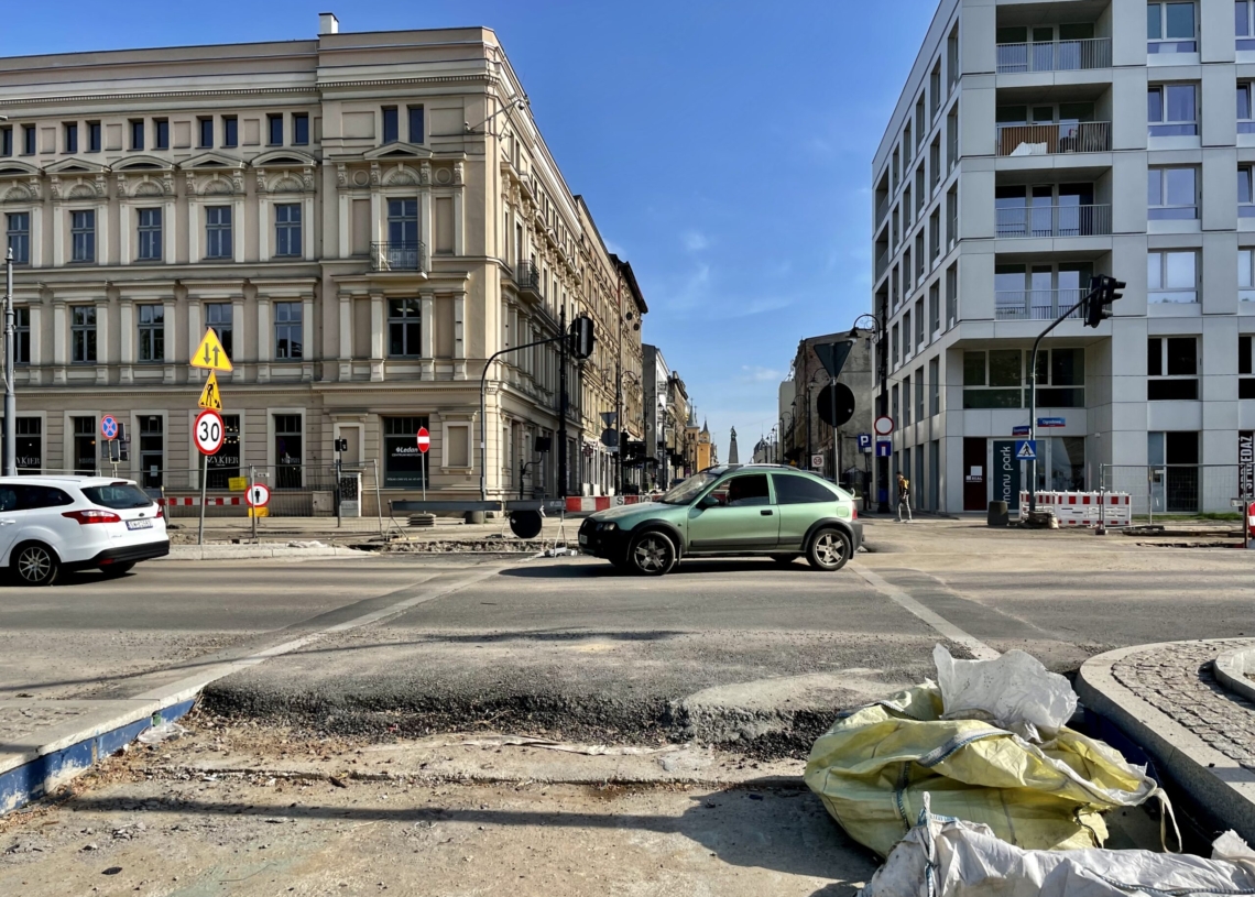 Modernizacja Północnej. Postęp prac od strony skrzyżowania z Franciszkańską i Kilińskiego [ZDJĘCIA + WIDEO]