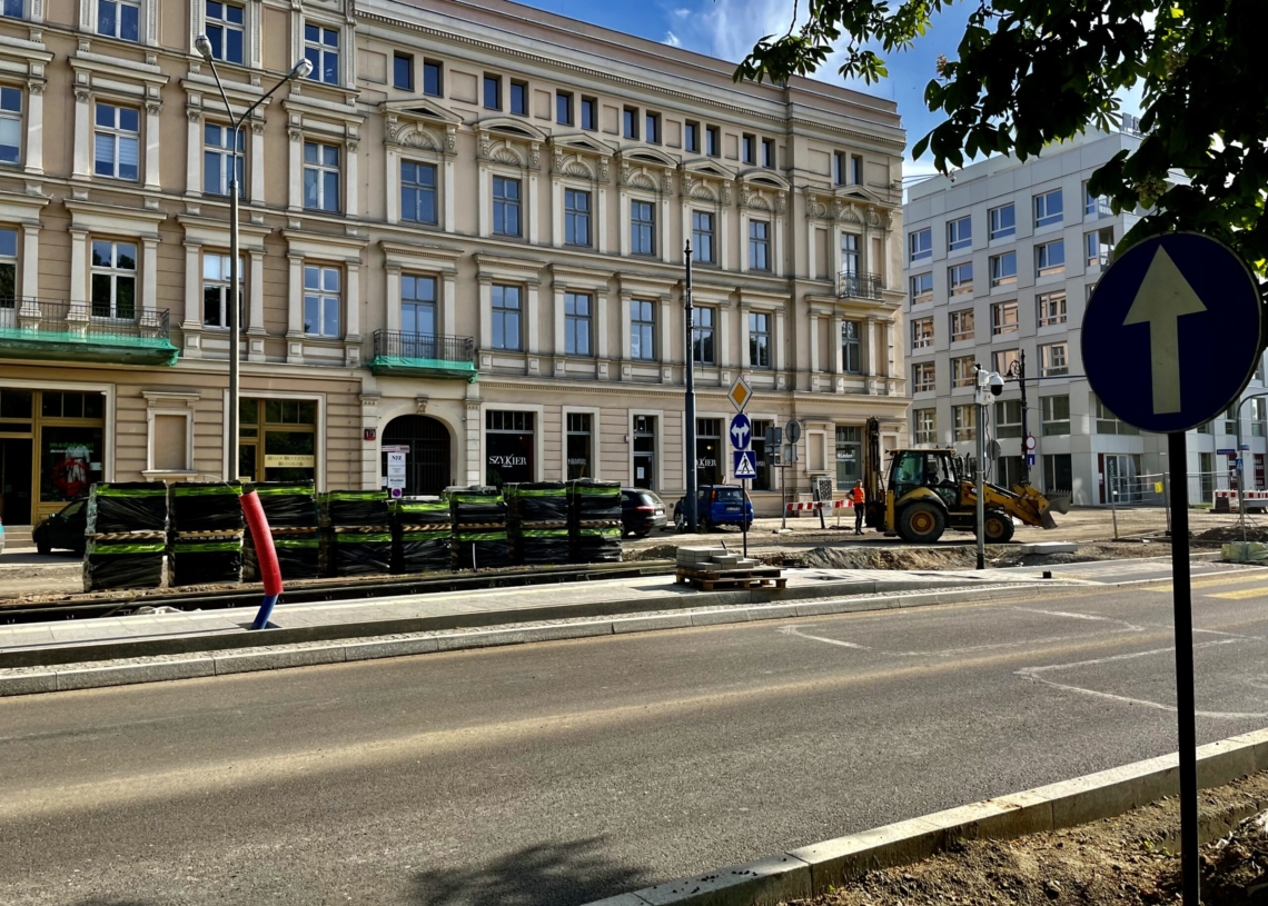 Modernizacja Północnej. Postęp prac od strony skrzyżowania z Franciszkańską i Kilińskiego [ZDJĘCIA + WIDEO]