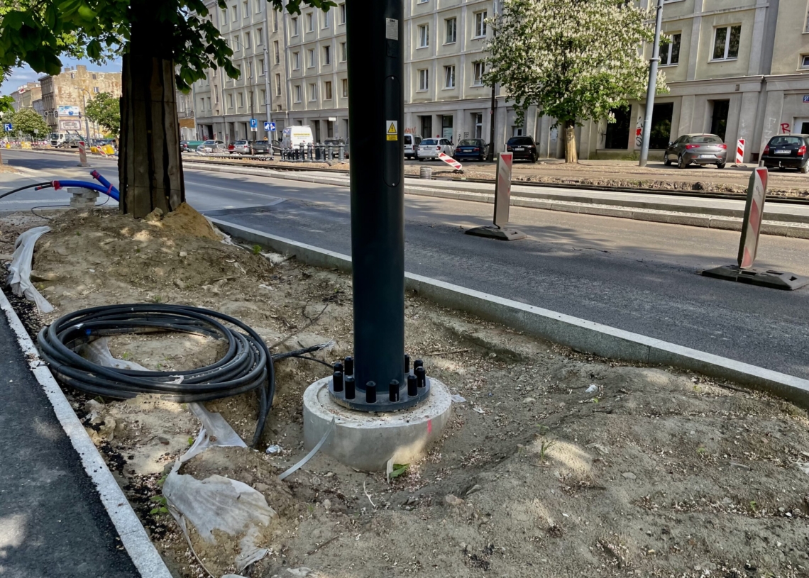 Modernizacja Północnej. Postęp prac od strony skrzyżowania z Franciszkańską i Kilińskiego [ZDJĘCIA + WIDEO]