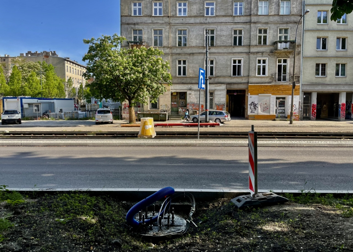 Modernizacja Północnej. Postęp prac od strony skrzyżowania z Franciszkańską i Kilińskiego [ZDJĘCIA + WIDEO]