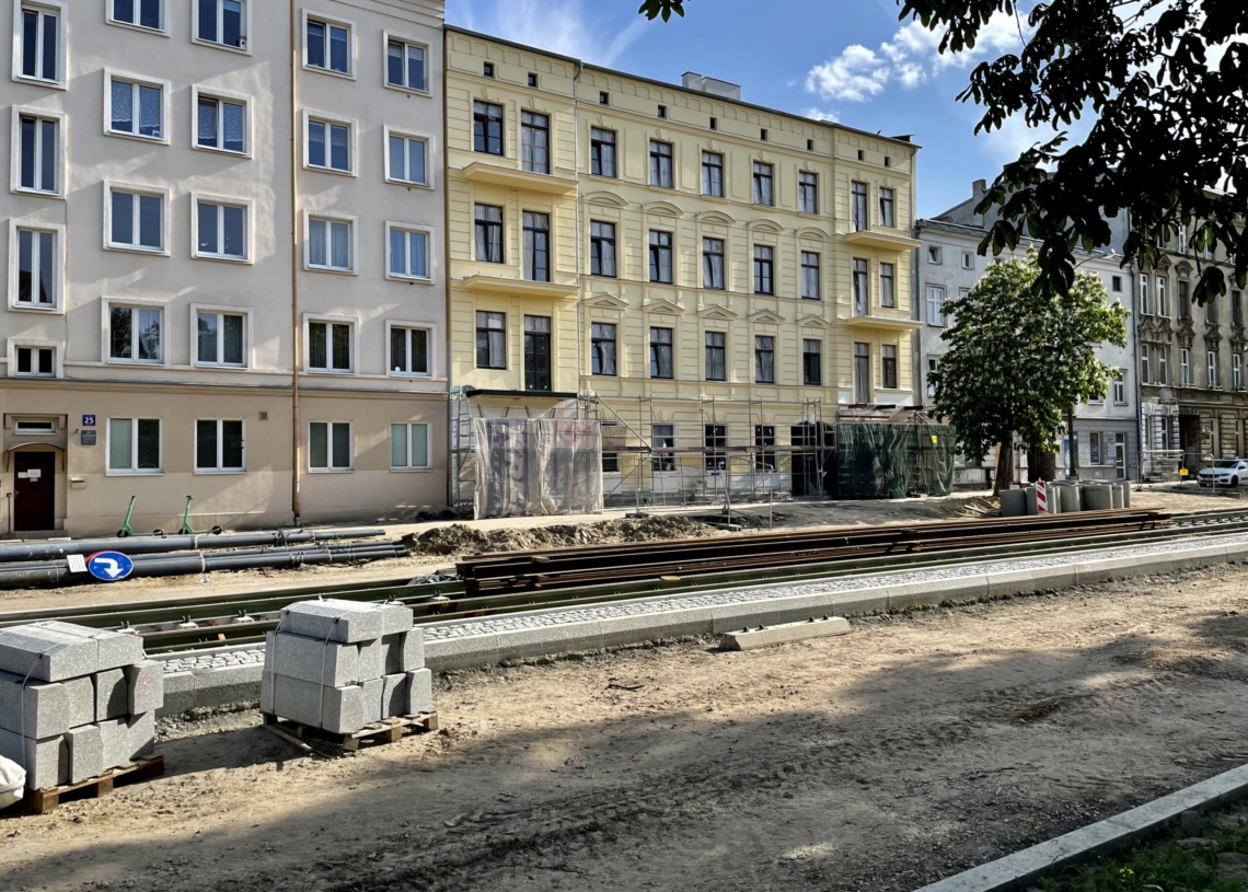 Modernizacja Północnej. Postęp prac od strony skrzyżowania z Franciszkańską i Kilińskiego [ZDJĘCIA + WIDEO]