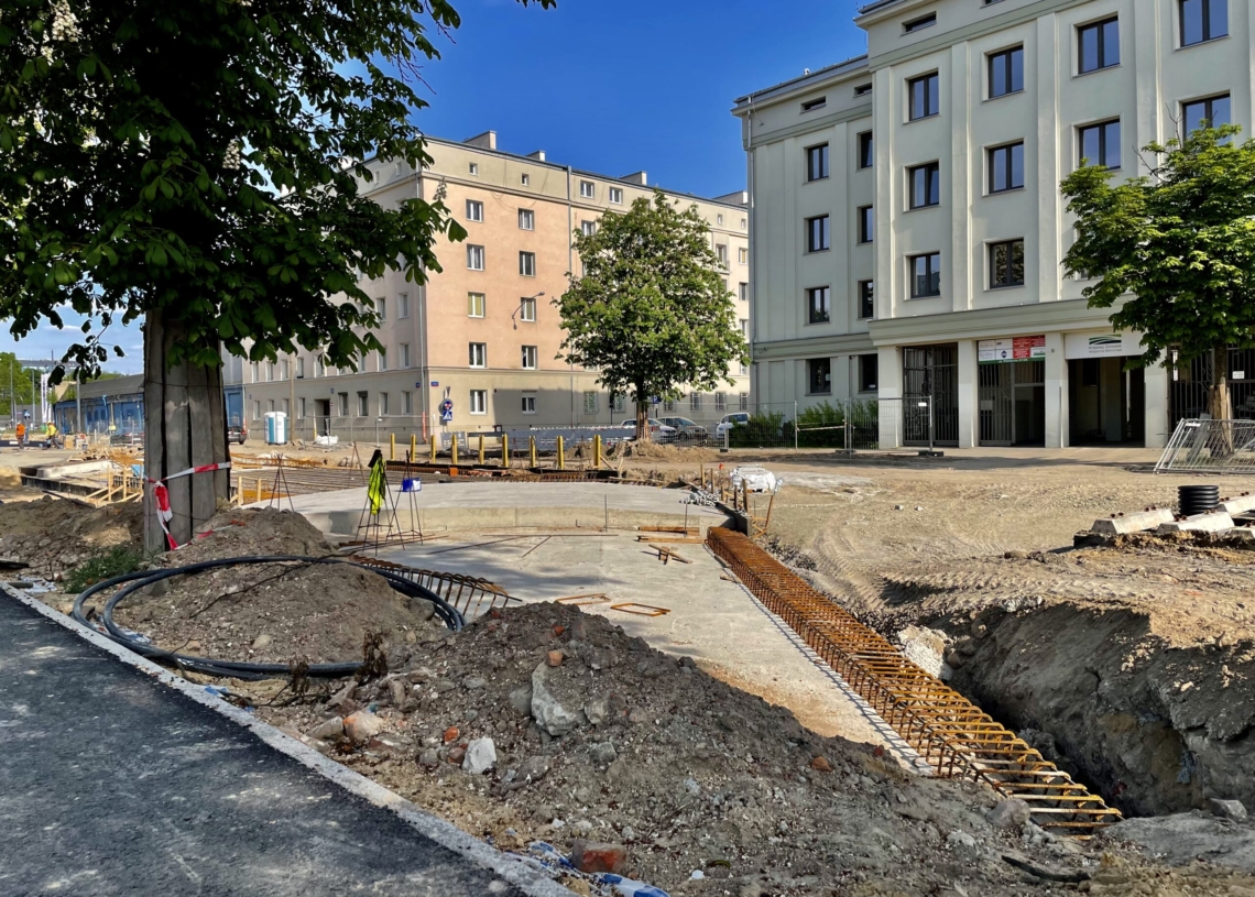 Modernizacja Północnej. Postęp prac od strony skrzyżowania z Franciszkańską i Kilińskiego [ZDJĘCIA + WIDEO]