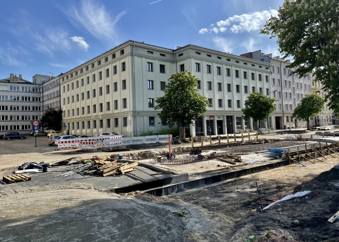 Modernizacja Północnej. Postęp prac od strony skrzyżowania z Franciszkańską i Kilińskiego [ZDJĘCIA + WIDEO]