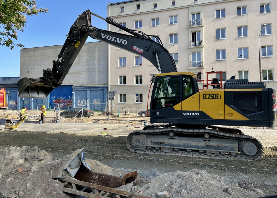 Modernizacja Północnej. Postęp prac od strony skrzyżowania z Franciszkańską i Kilińskiego [ZDJĘCIA + WIDEO]