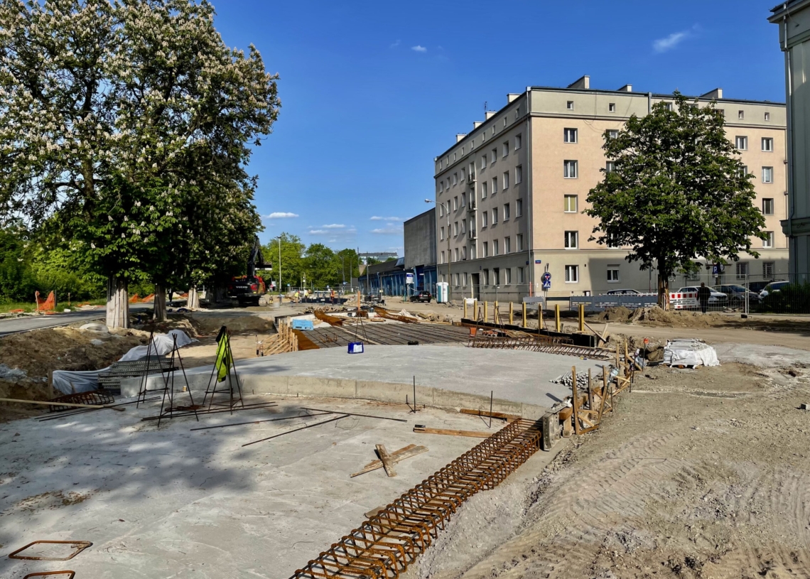 Modernizacja Północnej. Postęp prac od strony skrzyżowania z Franciszkańską i Kilińskiego [ZDJĘCIA + WIDEO]