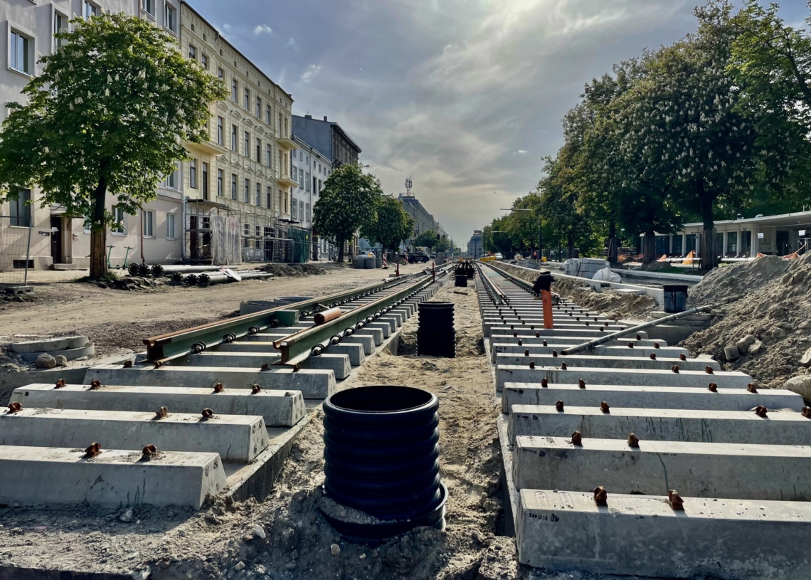 Modernizacja Północnej. Postęp prac od strony skrzyżowania z Franciszkańską i Kilińskiego [ZDJĘCIA + WIDEO]