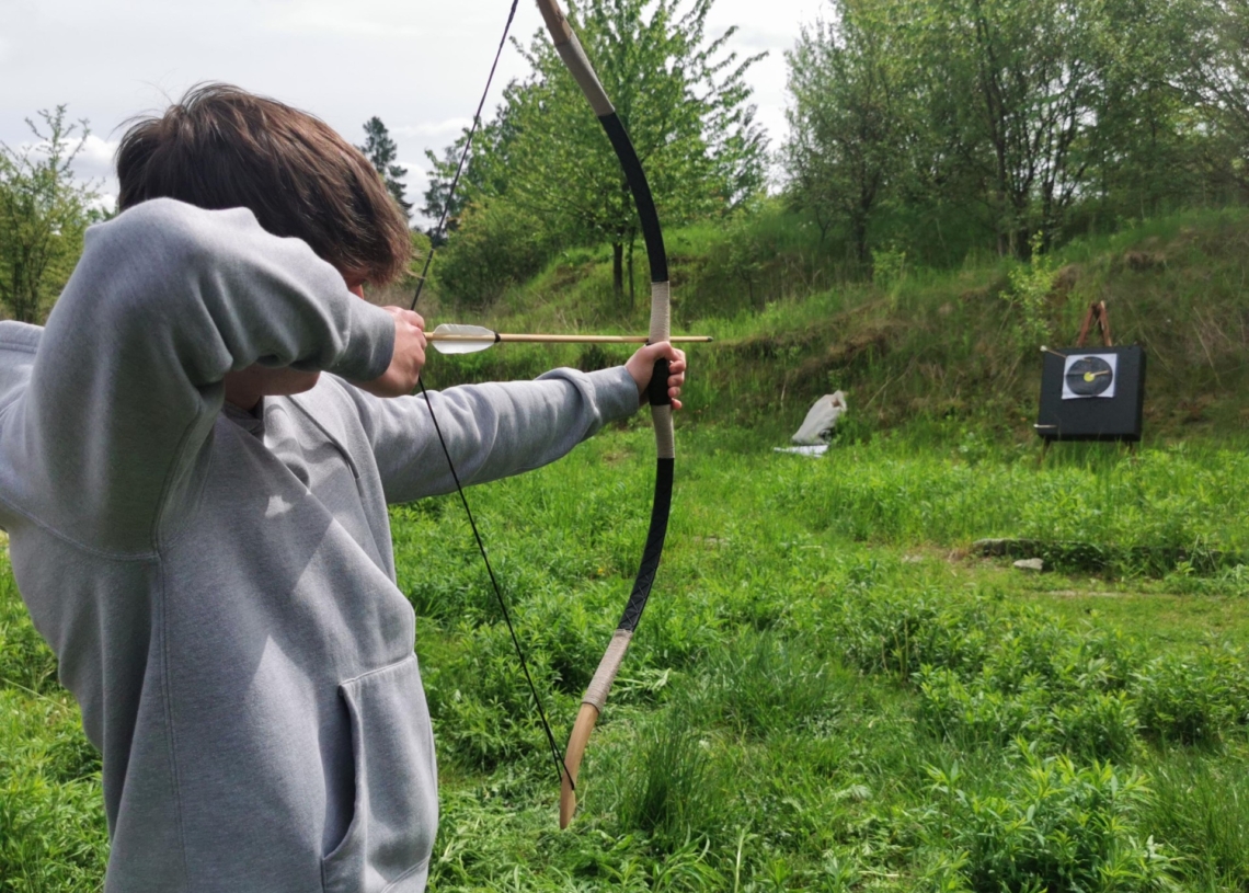 Treningi łuczników średniowiecznych w Wieluniu